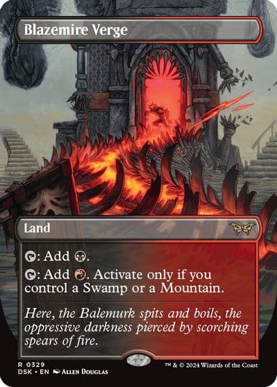 Blazemire Verge Borderless Duskmourn: House of Horror Magic card