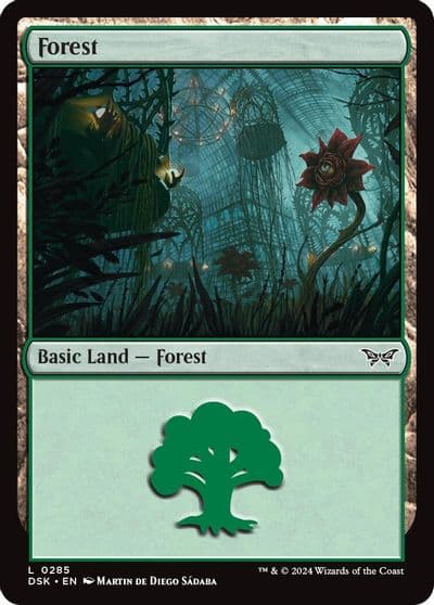 Forest 0285 Duskmourn: House of Horror Magic card