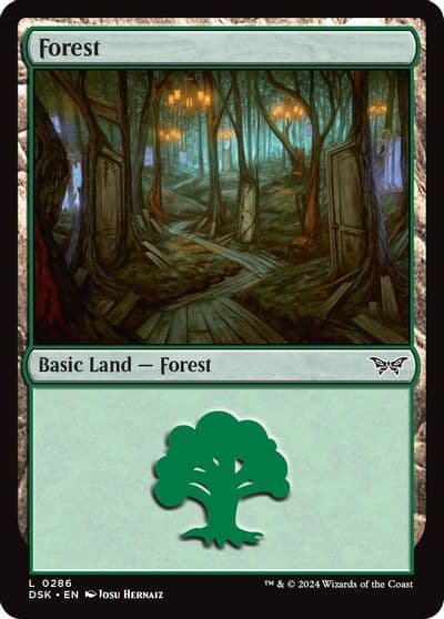 Forest 0286 Duskmourn: House of Horror Magic card