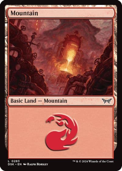 Mountain 0283 Duskmourn: House of Horror Magic card