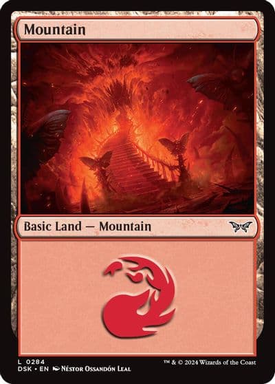 Mountain 0284 Duskmourn: House of Horror Magic card