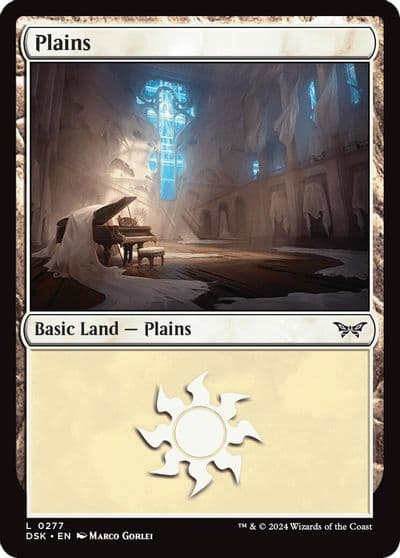 Plains 0277 Duskmourn: House of Horror Magic card