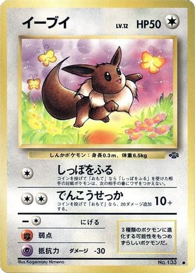 Eevee Pokemon Jungle Pokemon card
