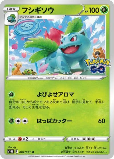 Ivysaur S10b: Pokemon GO Pokemon card