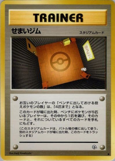 Narrow Gym Leaders' Stadium Pokemon card