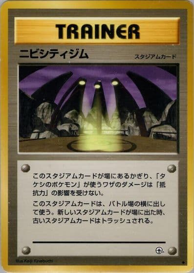 Pewter City Gym Leaders' Stadium Pokemon card