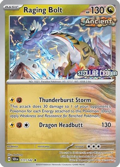 Raging Bolt (Cosmo Holo) (Best Buy) Miscellaneous Cards & Products Pokemon card