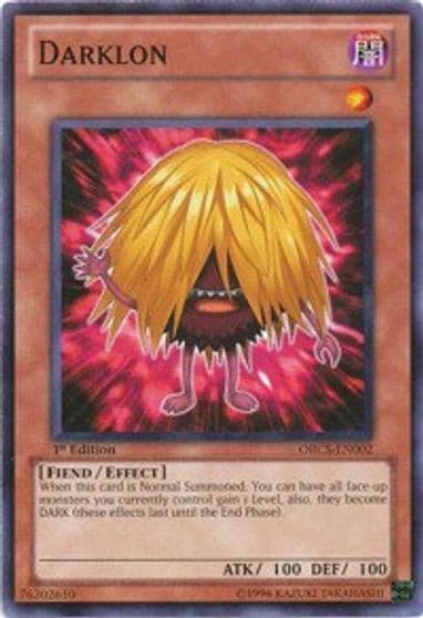 Darklon Order of Chaos Yu-Gi-Oh! card