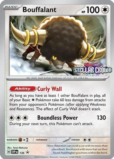 Bouffalant - 136 SV: Scarlet & Violet Promo Cards Pokemon card