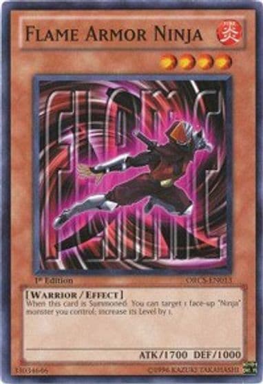 Flame Armor Ninja Order of Chaos Yu-Gi-Oh! card