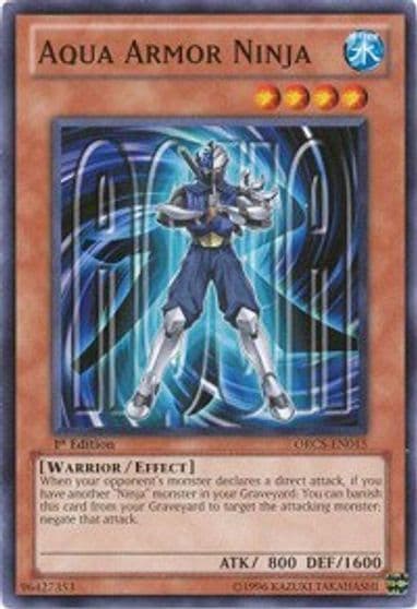 Aqua Armor Ninja Order of Chaos Yu-Gi-Oh! card