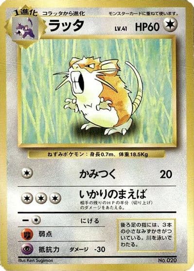 Raticate Expansion Pack (No Rarity) Pokemon card