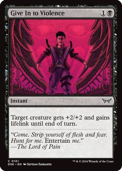 Give In to Violence Duskmourn: House of Horror Magic card