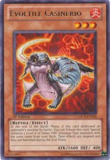 Evoltile Casinerio Order of Chaos Yu-Gi-Oh! card