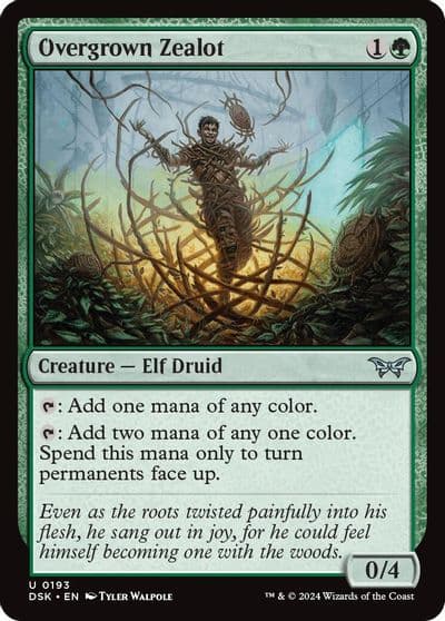 Overgrown Zealot Duskmourn: House of Horror Magic card