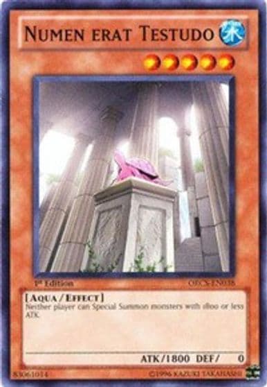 Numen erat Testudo Order of Chaos Yu-Gi-Oh! card