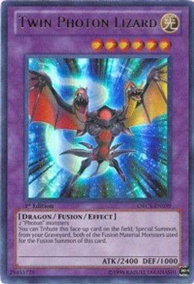 Twin Photon Lizard Order of Chaos Yu-Gi-Oh! card