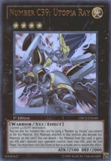Number C39 Utopia Ray Order of Chaos Yu-Gi-Oh! card