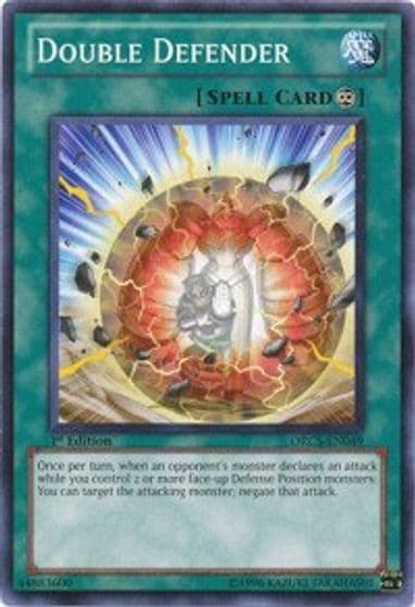 Double Defender Order of Chaos Yu-Gi-Oh! card