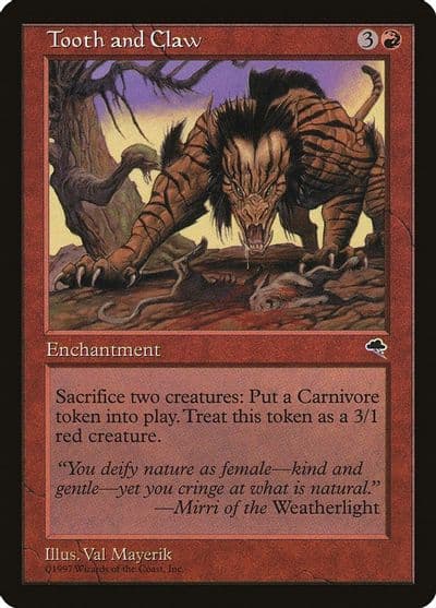Tooth and Claw Tempest Magic card