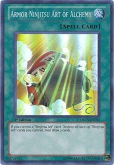 Armor Ninjitsu Art of Alchemy Order of Chaos Yu-Gi-Oh! card