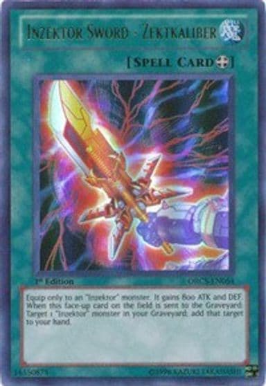 Inzektor Sword Zektkaliber Order of Chaos Yu-Gi-Oh! card