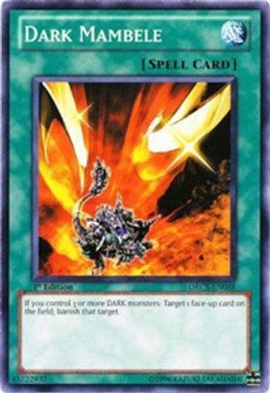 Dark Mambele Order of Chaos Yu-Gi-Oh! card