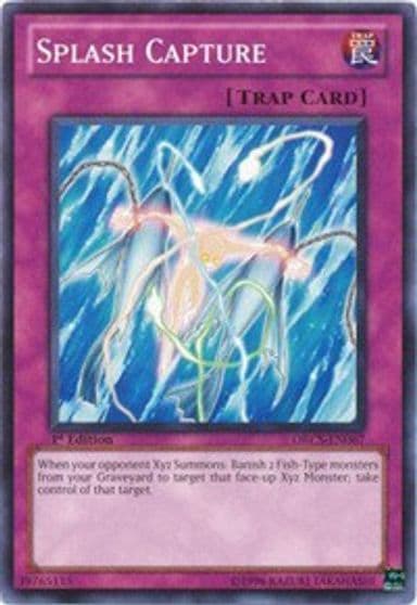 Splash Capture Order of Chaos Yu-Gi-Oh! card