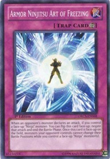 Armor Ninjitsu Art of Freezing Order of Chaos Yu-Gi-Oh! card