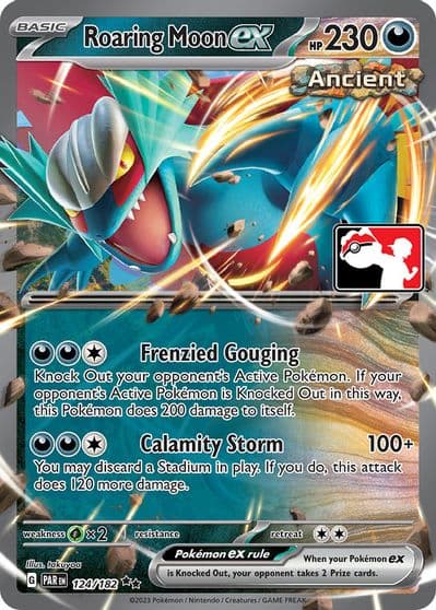 Roaring Moon ex Prize Pack Series Cards Pokemon card