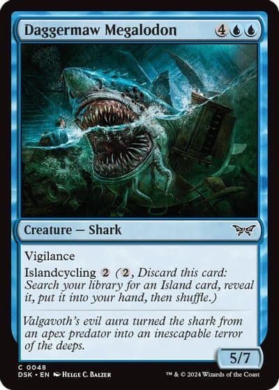 Daggermaw Megalodon Duskmourn: House of Horror Magic card