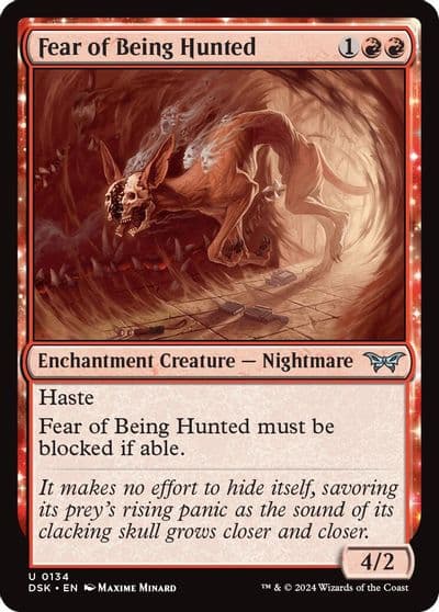 Fear of Being Hunted Duskmourn: House of Horror Magic card