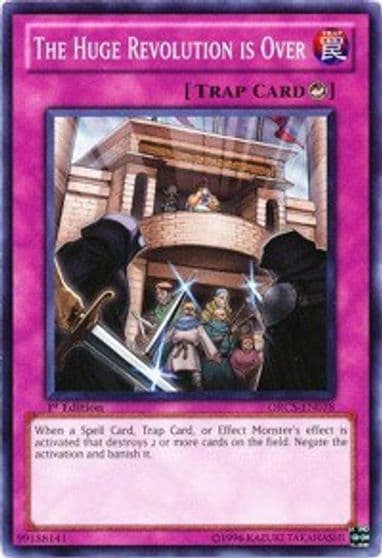 The Huge Revolution is Over Order of Chaos Yu-Gi-Oh! card