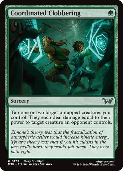 Coordinated Clobbering Duskmourn: House of Horror Magic card