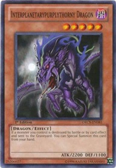 Interplanetarypurplythorny Dragon Order of Chaos Yu-Gi-Oh! card