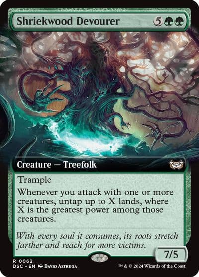 Shriekwood Devourer Extended Art Commander: Duskmourn: House of Horror Magic card