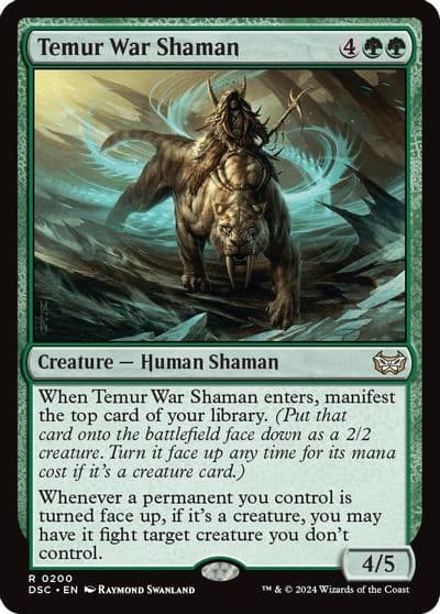 Temur War Shaman Commander: Duskmourn: House of Horror Magic card