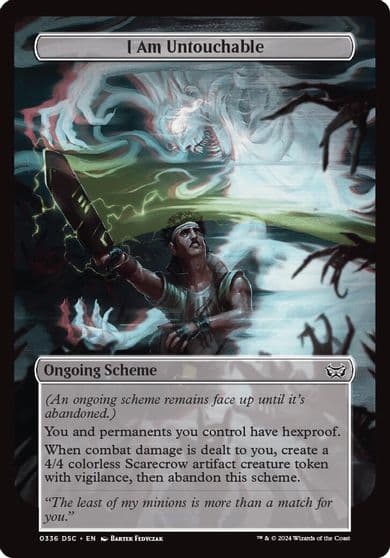 I Am Untouchable Full Art Archenemy: Duskmourn Magic card