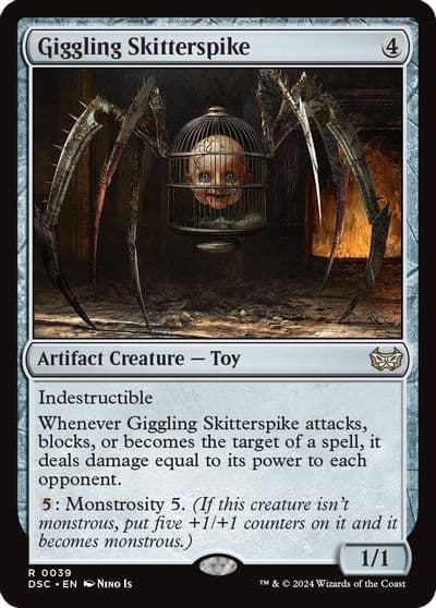 Giggling Skitterspike Commander: Duskmourn: House of Horror Magic card