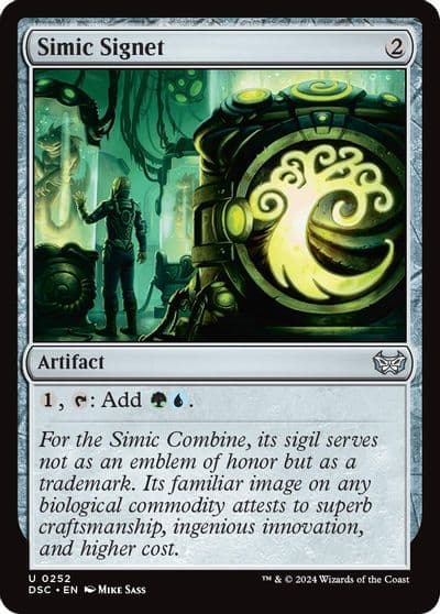 Simic Signet Commander: Duskmourn: House of Horror Magic card