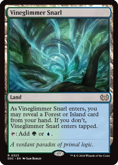 Vineglimmer Snarl Commander: Duskmourn: House of Horror Magic card
