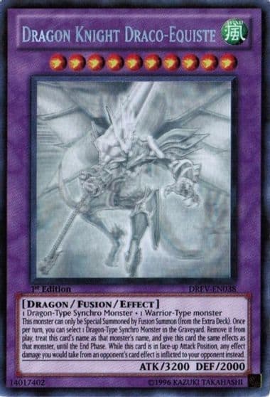 Dragon Knight Draco Equiste Ghost Rare Duelist Revolution Yu-Gi-Oh! card