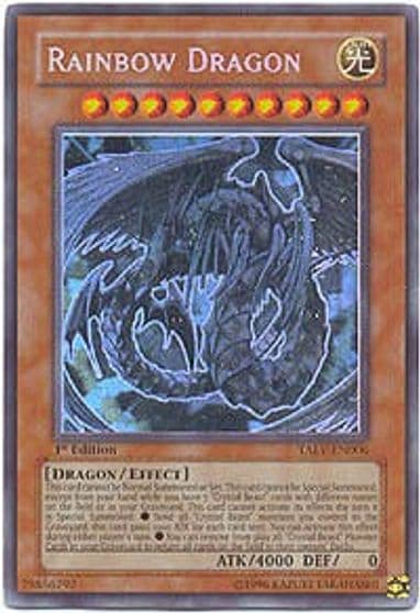 Rainbow Dragon Ghost Rare Tactical Evolution Yu-Gi-Oh! card