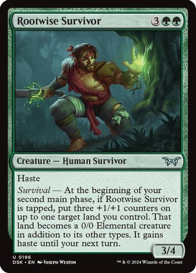 Rootwise Survivor Duskmourn: House of Horror Magic card