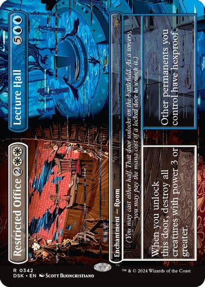 Restricted Office Lecture Hall Borderless Duskmourn: House of Horror Magic card