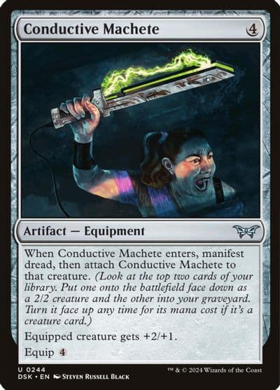 Conductive Machete Duskmourn: House of Horror Magic card