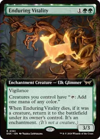 Enduring Vitality Extended Art Duskmourn: House of Horror Magic card