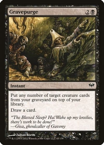 Gravepurge Dark Ascension Magic card