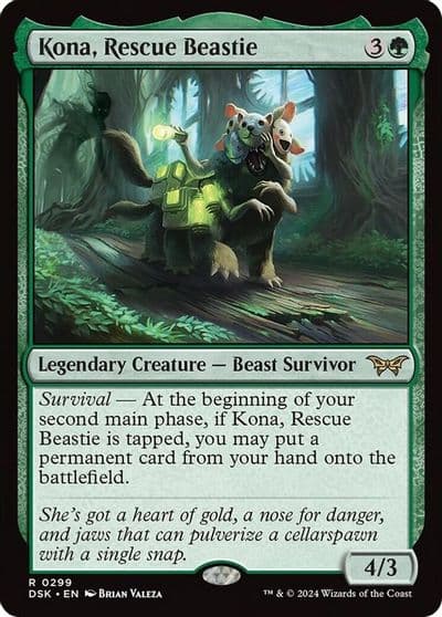 Kona Rescue Beastie 0299 Duskmourn: House of Horror Magic card