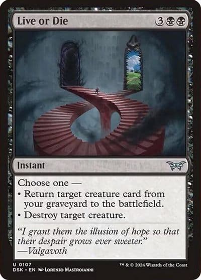 Live or Die Duskmourn: House of Horror Magic card
